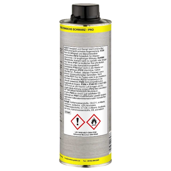 BREHMA Unterbodenwachs PRO schwarz 1L Unterbodenschutz Wachs Wax UBS