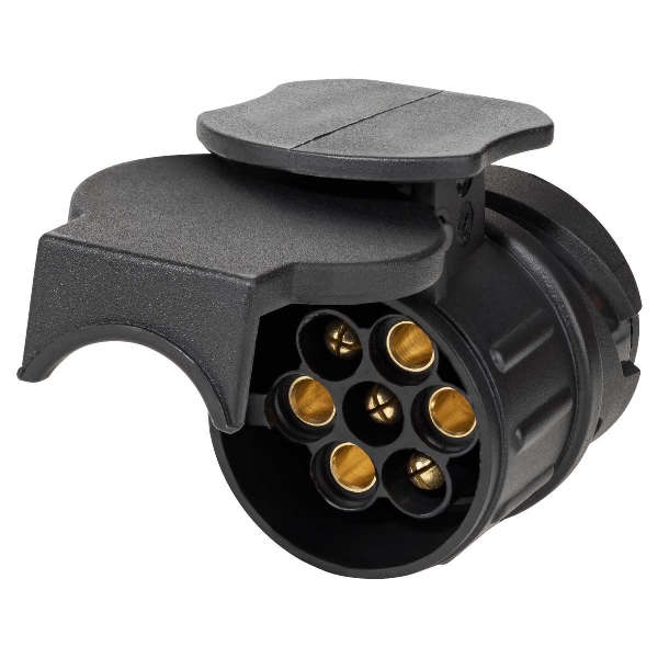 Anhänger Adapter 7-polig auf 13-polig Kurzadapter MINI Steckdosenadapter für Auto & Anhänger