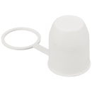 Schutzkappe Kugelkupplung Kappe Abdeckung Anhängerkupplung PVC weiß Schlaufe